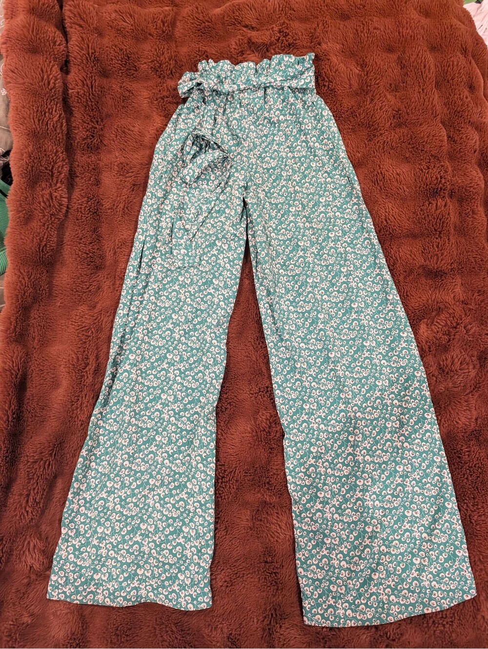 MANGO lightweight wide leg pants